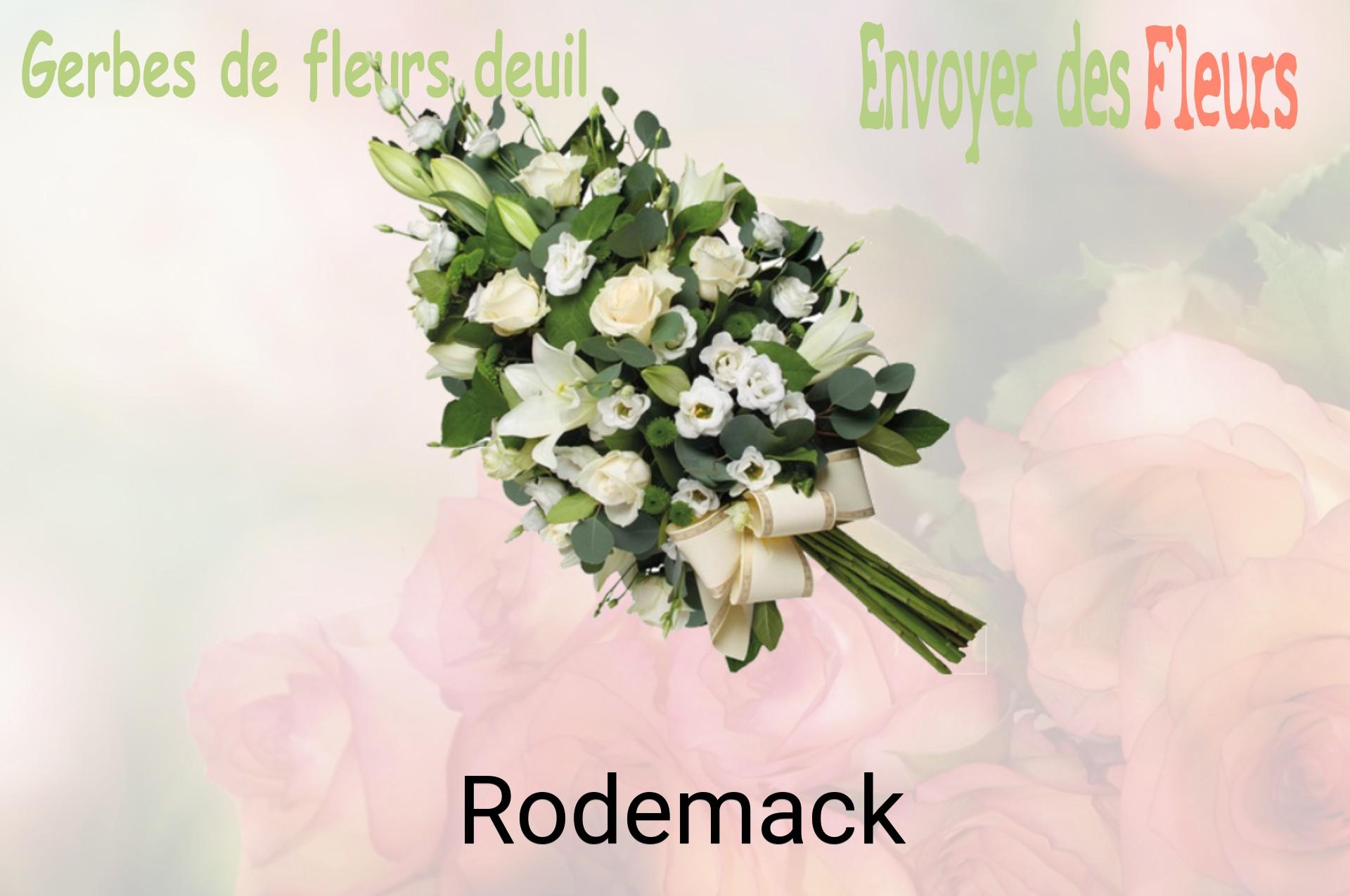 Gerbe de fleurs de deuil livrée à Rodemack